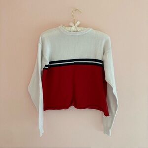 Brandy Melville red white + black sweater